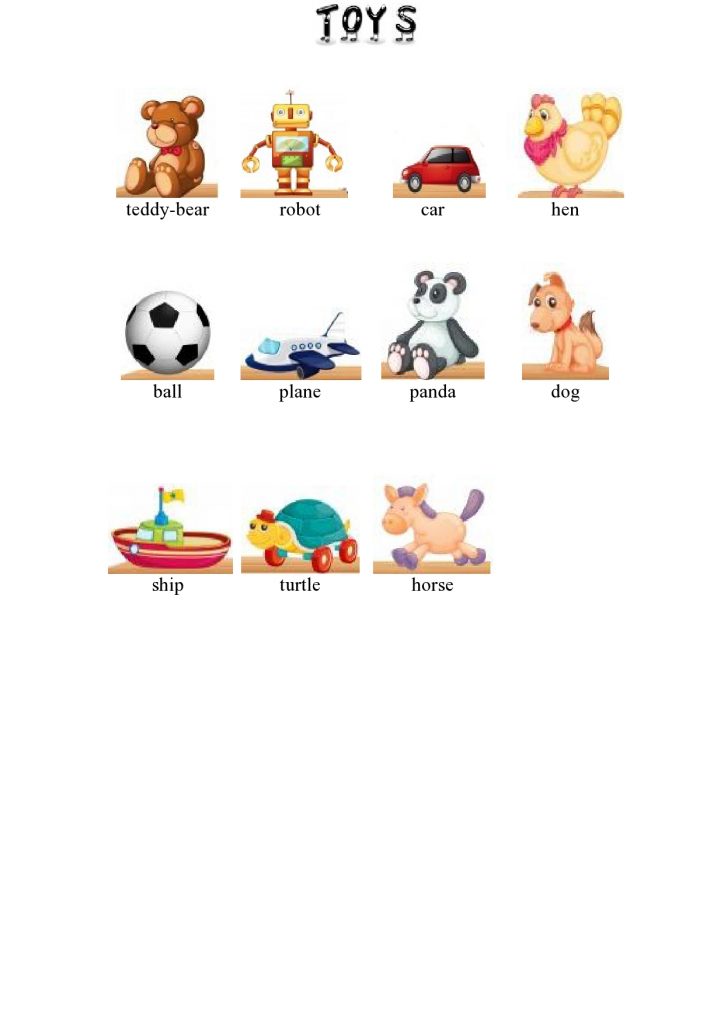 Igrače v angleščini